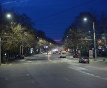 На улице Каля Ешилор в Кишиневе обновили систему уличного освещения