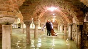 Inundații devastatoare la Veneția. Nivelul apei a ajuns la aproape doi metri