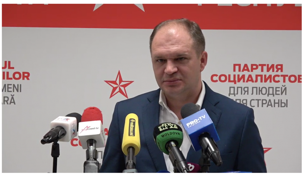Ион Чебан на брифинге