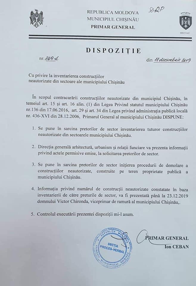 DOC Construcțiile ilegale și panourile neautorizate din capitală vor intra în vizorul primăriei. Ce prevăd dispozițiile semnate de Ceban