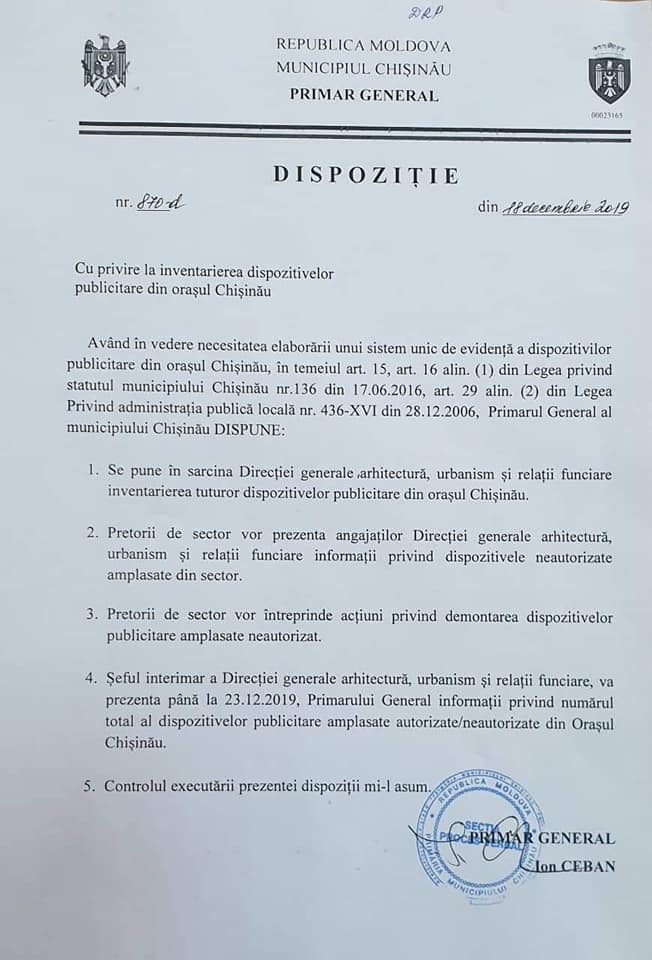 DOC Construcțiile ilegale și panourile neautorizate din capitală vor intra în vizorul primăriei. Ce prevăd dispozițiile semnate de Ceban