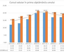 Leul moldovenesc a început anul la cel mai ridicat nivel din ultimii 5 ani