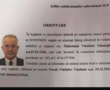 Fotografia lui Vladimir Plahotniuc a fost afișată pe panoul informativ privind persoanele date în urmărire