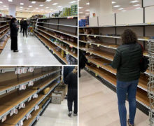 FOTO/VIDEO „Nu există niciun motiv de panică”. Rafturi goale în unele supermarketuri din nordul Italiei