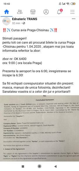 Около 200 граждан Молдовы заблокированы в аэропорту Праги. Кишинев не принимает их чартерный рейс
