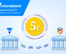 Transferul de la Victoriabank către Banca Transilvania la doar 5 EURO, indiferent de suma transferată