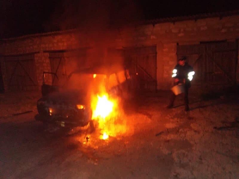 Автомобиль мэрии села Негурены сгорел минувшей ночью. Полиция проводит расследование