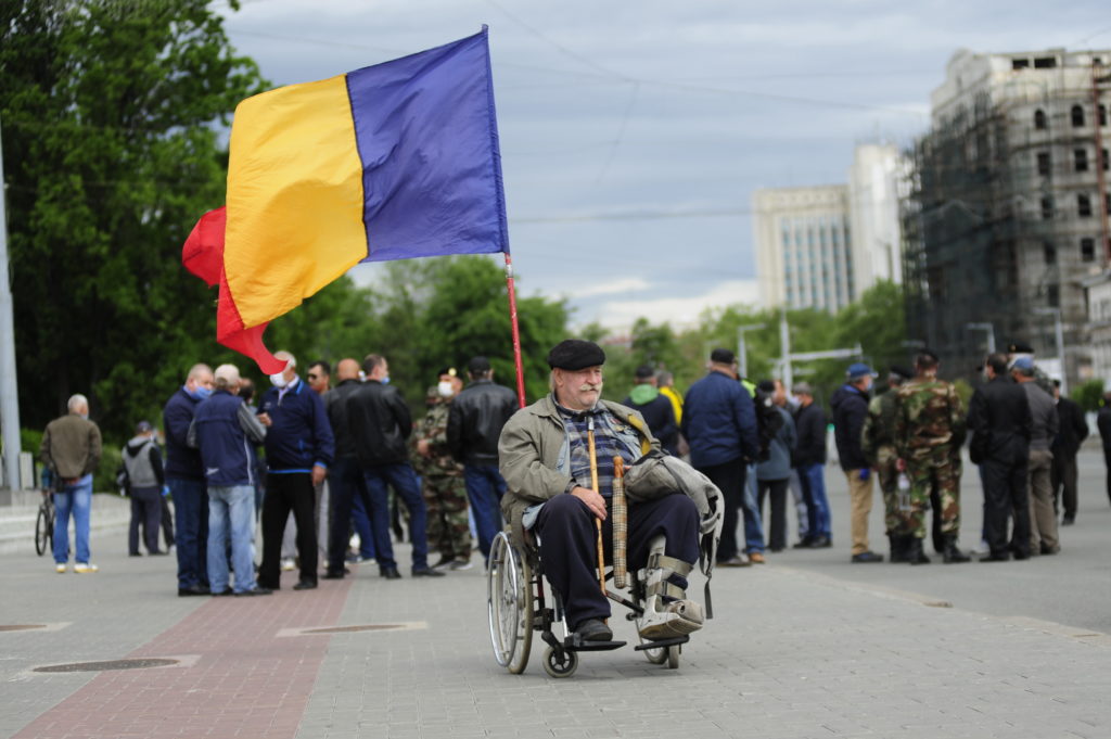 Как прошел протест ветеранов в Кишиневе. Фоторепортаж NM