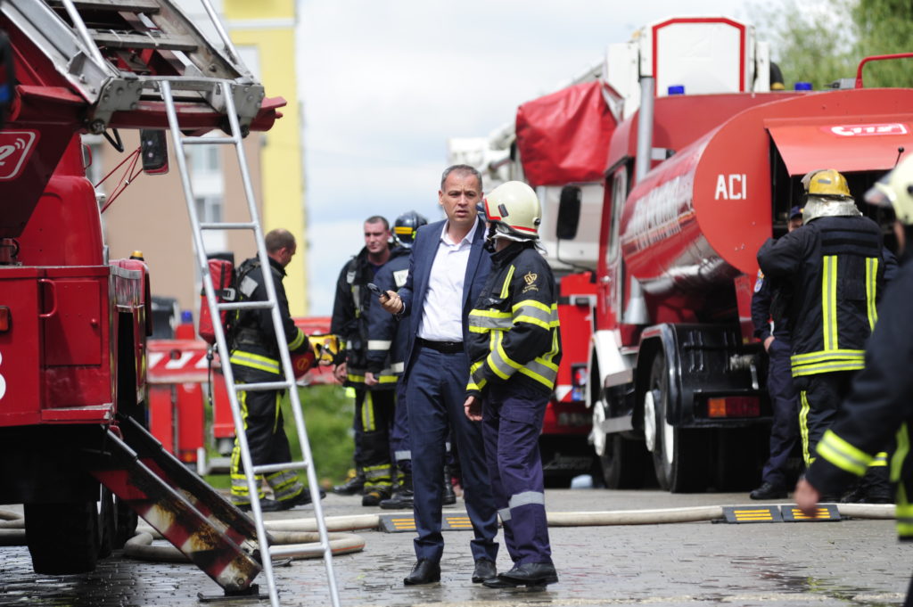 Incendiu la Moldexpo