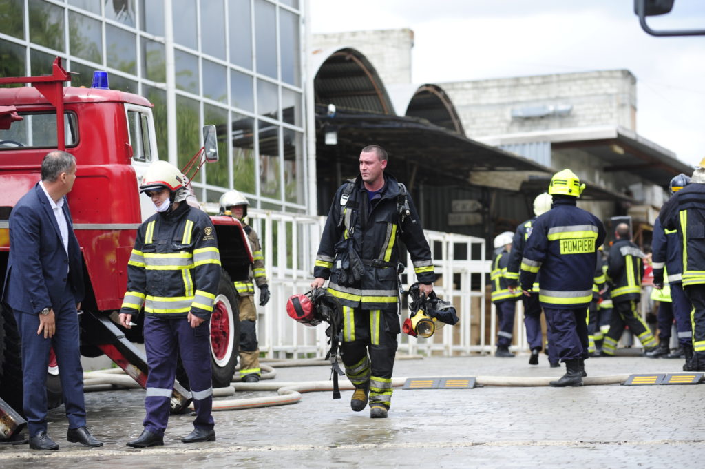 Incendiu la Moldexpo