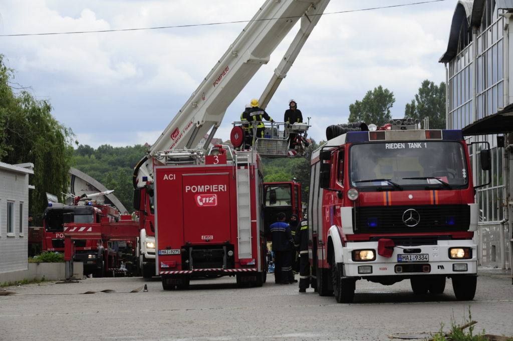 Incendiu la Moldexpo