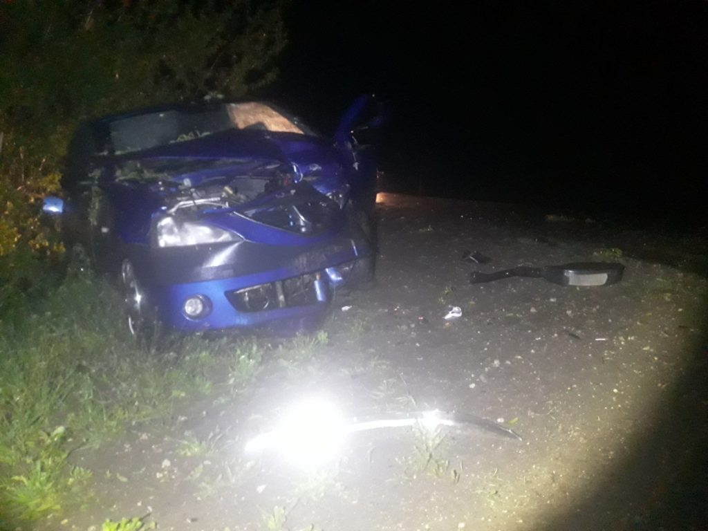 В Бричанах автомобиль врезался в дерево. Водителя госпитализировали в тяжелом состоянии