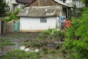 satul Hansca inundație