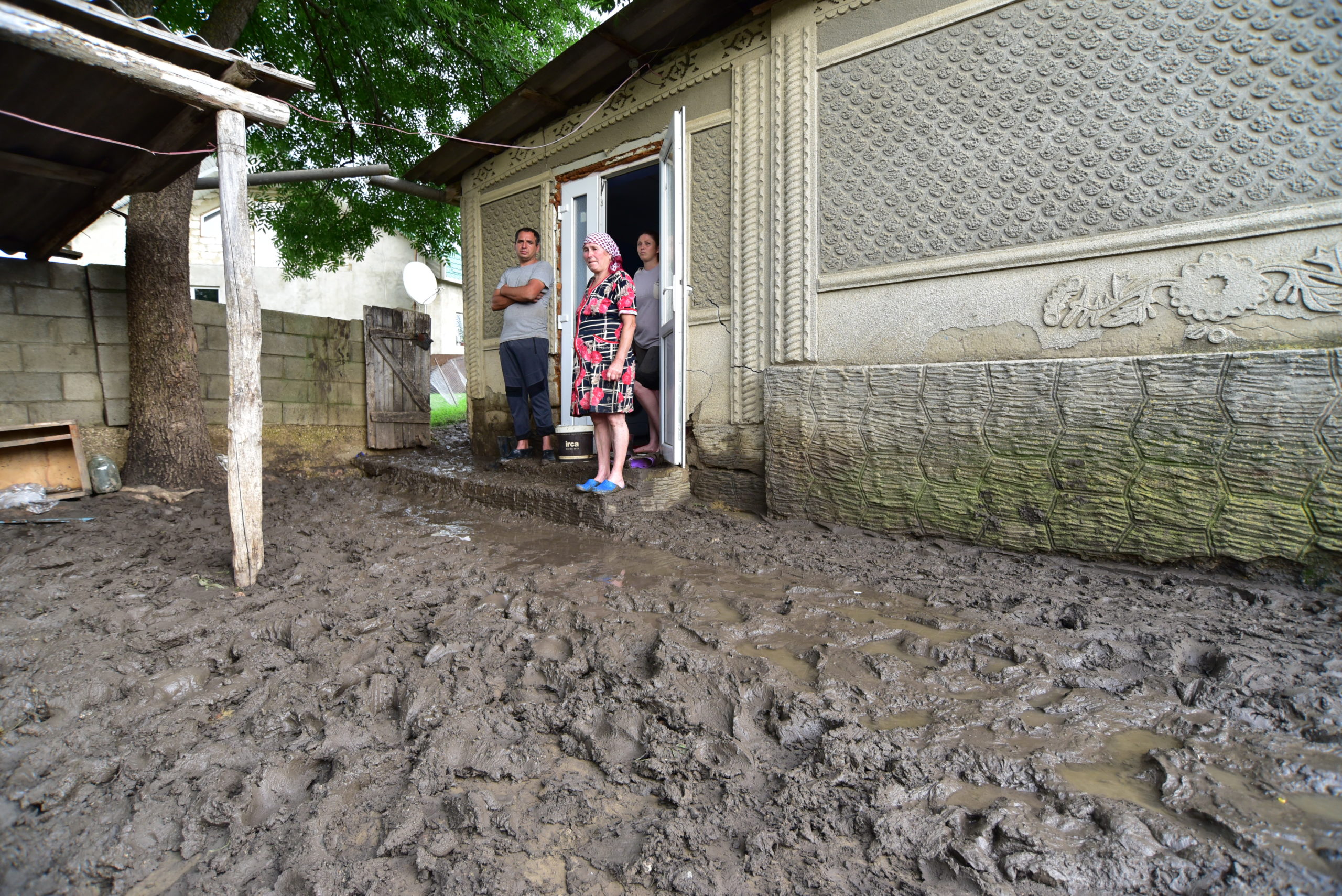 satul Hansca inundație