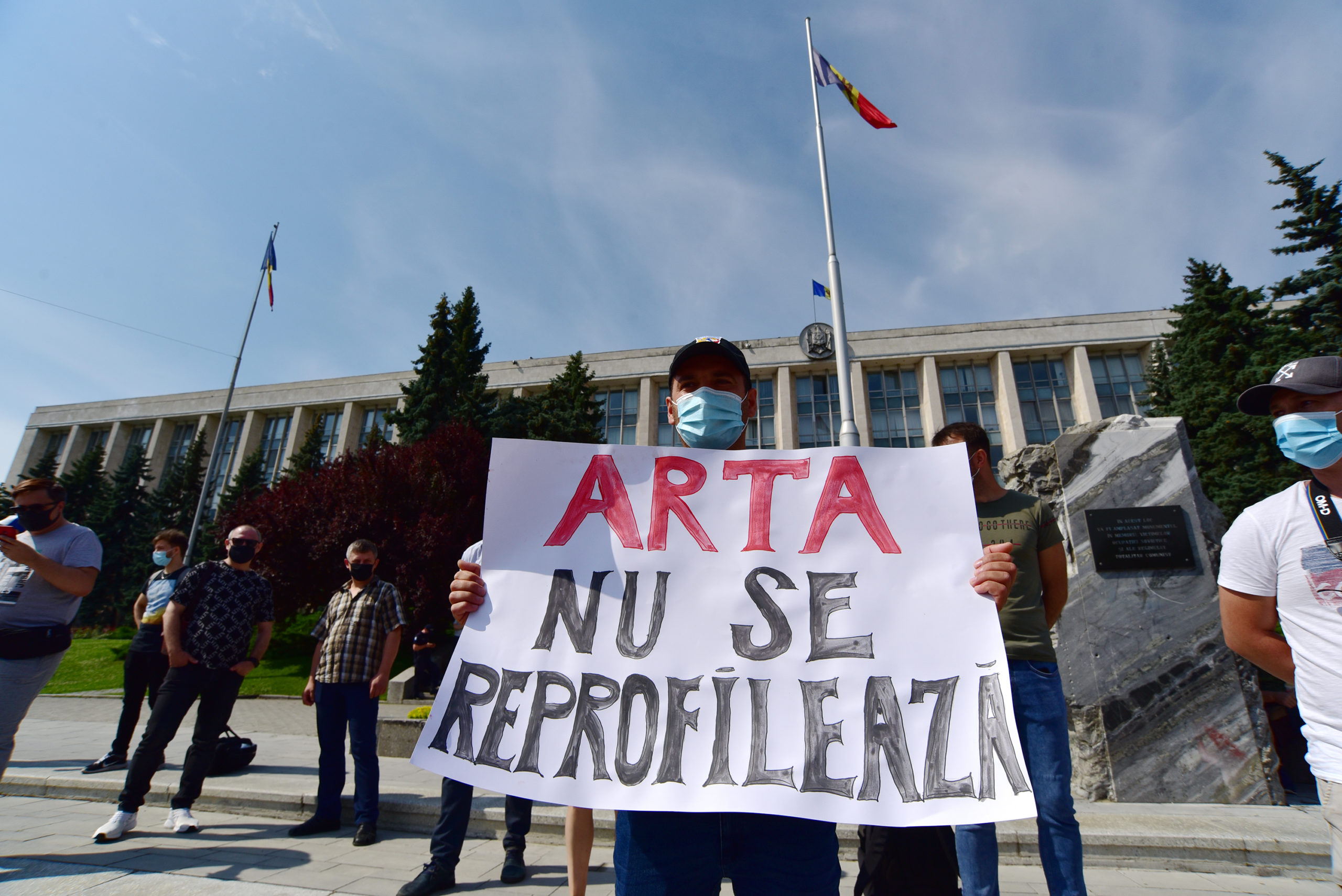 Protestul artiștilor la PMAN
