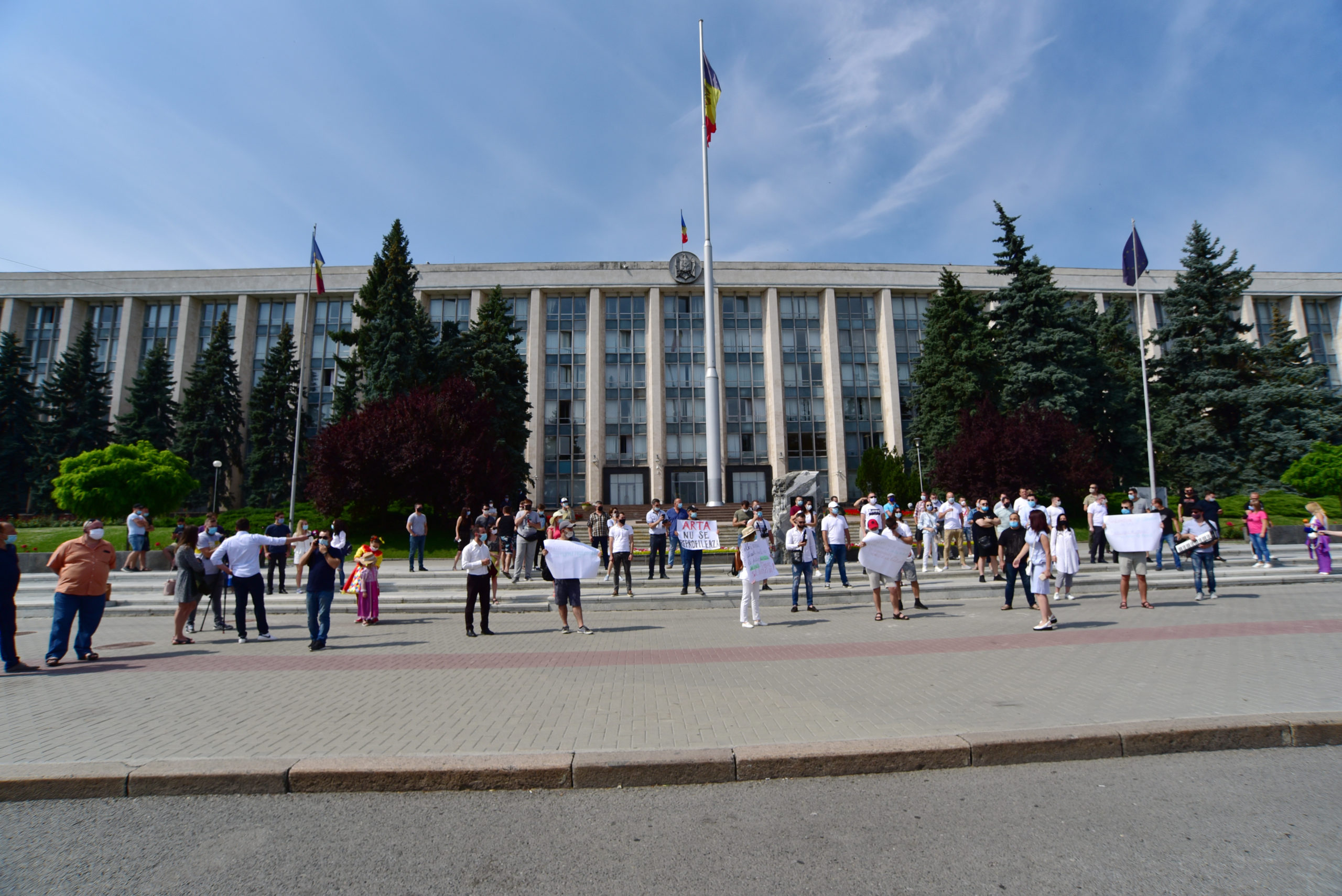 Protestul artiștilor la PMAN