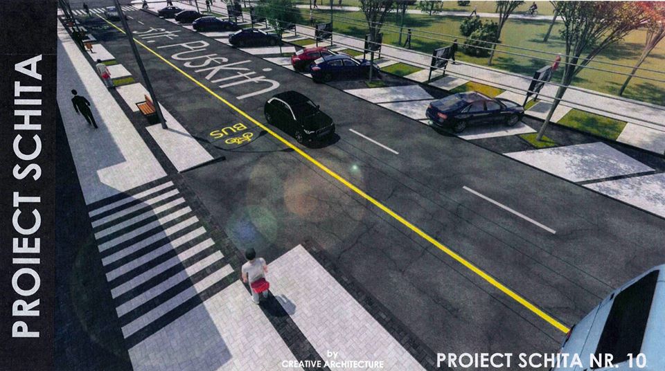 FOTO Pavajul scos și asfaltul uzat de pe trotuarele din strada A. Puşkin şi Gavriil Bănulescu – Bodoni va fi reutilizat la alte obiective