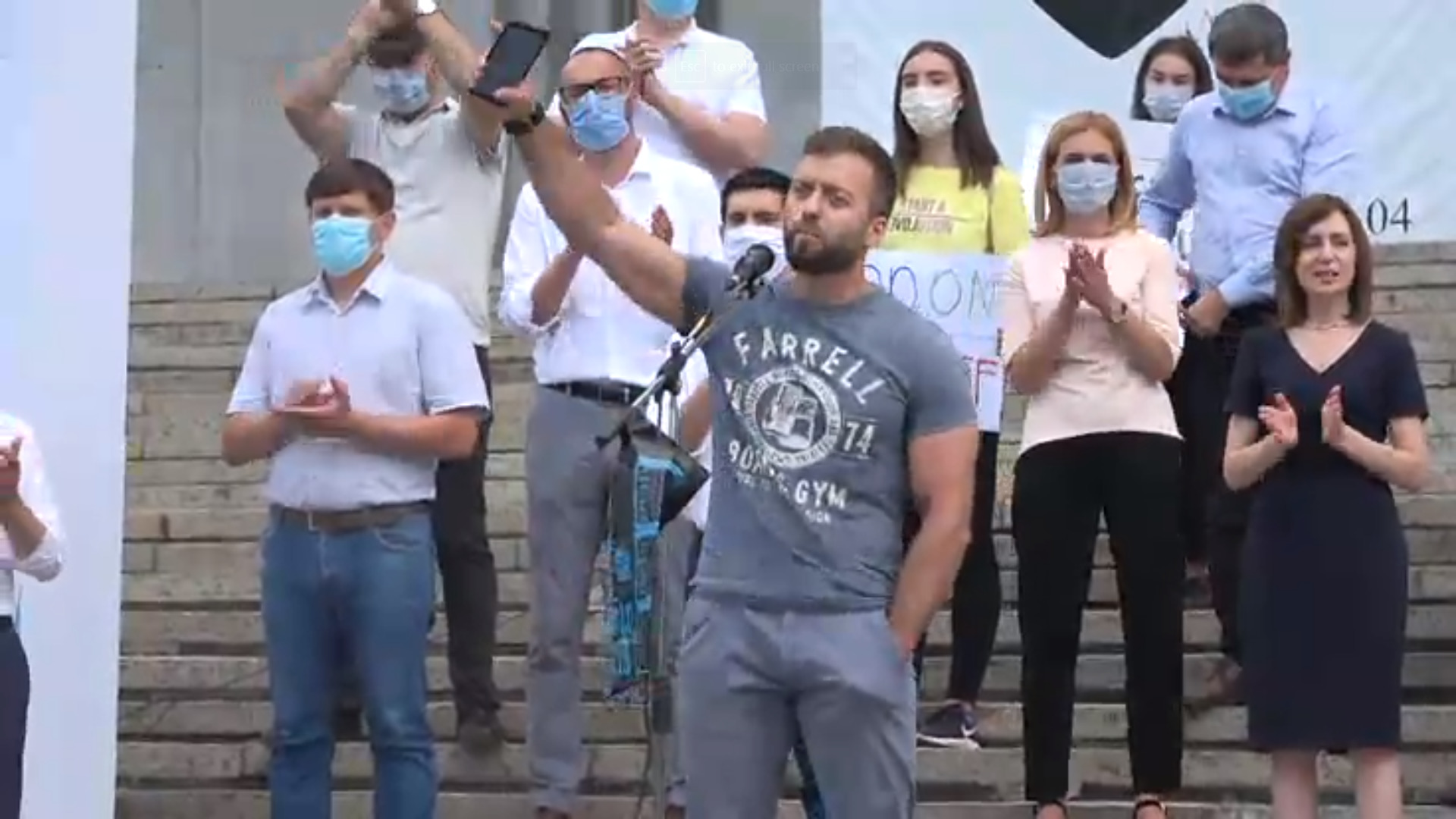 (VIDEO) „Învingem hoția, oprim sărăcia!” Acțiune de protest organizată de Partidul Acțiune și Solidaritate
