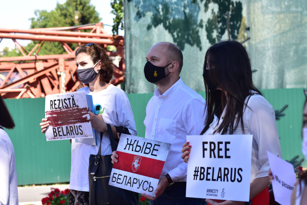 Protest ambasada republicii Belarus