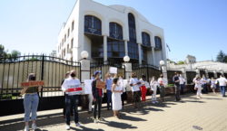 Protest ambasada republicii Belarus