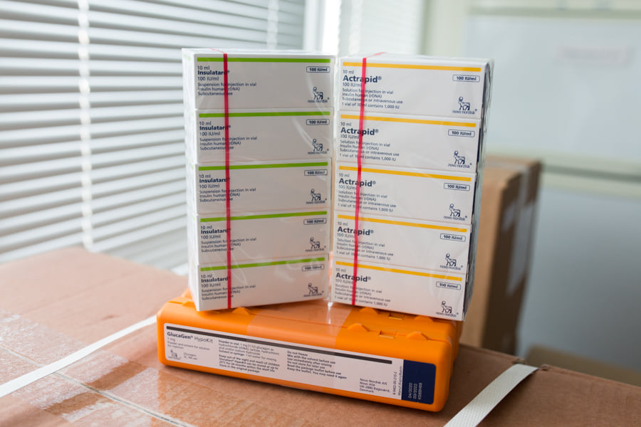 Suficientă insulină pentru toate spitalele și policlinicile. În Moldova a juns donația oferită de OMS și o companie din Danemarca (FOTO)