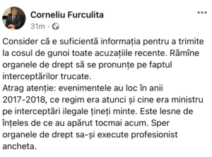 Prima reacție a deputatului socialist Corneliu Furculiță, după interceptările apărute în presă