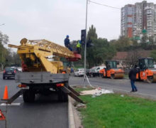 В Кишиневе на улице Албишоара установят «умные» светофоры