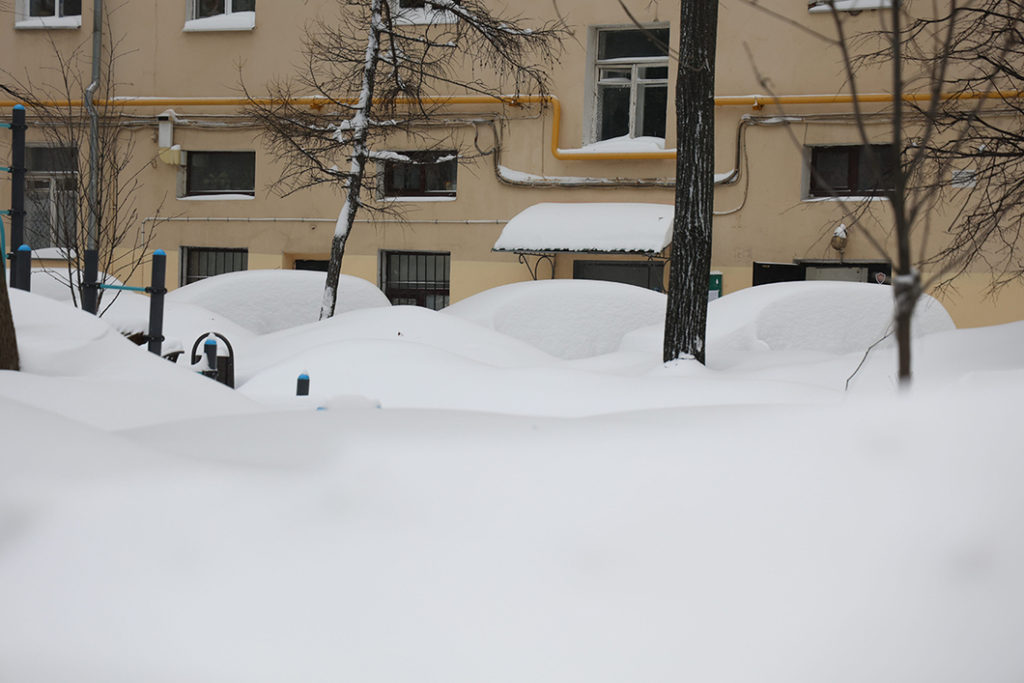 La Moscova a căzut cea mai mare cantitate de zăpadă de când se fac măsurători (FOTO)