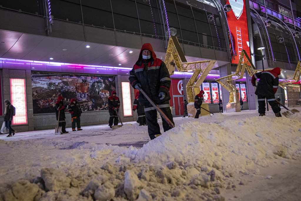 La Moscova a căzut cea mai mare cantitate de zăpadă de când se fac măsurători (FOTO)