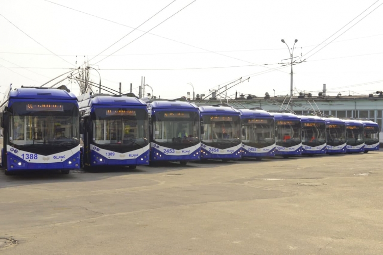 В Кишиневе 2 апреля выйдут на линию 10 новых троллейбусов (ФОТО)