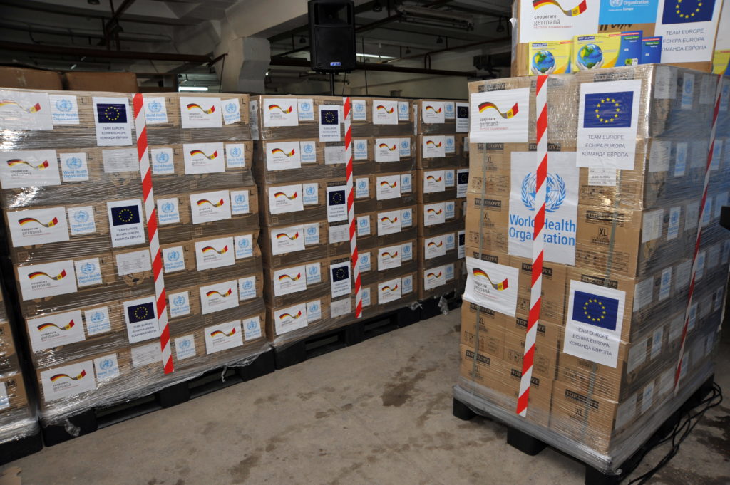 ЕС и Германия передали Молдове партию защитной экипировки для врачей на €537,5 тыс. (ФОТО)