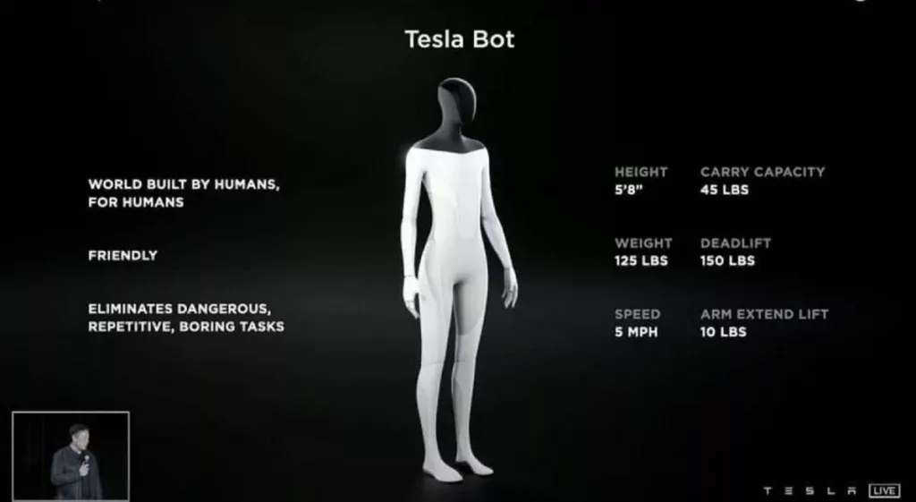 Musk a prezentat robotul umanoid Tesla Bot, care ar urma să ne scutească de mersul la magazin (VIDEO)