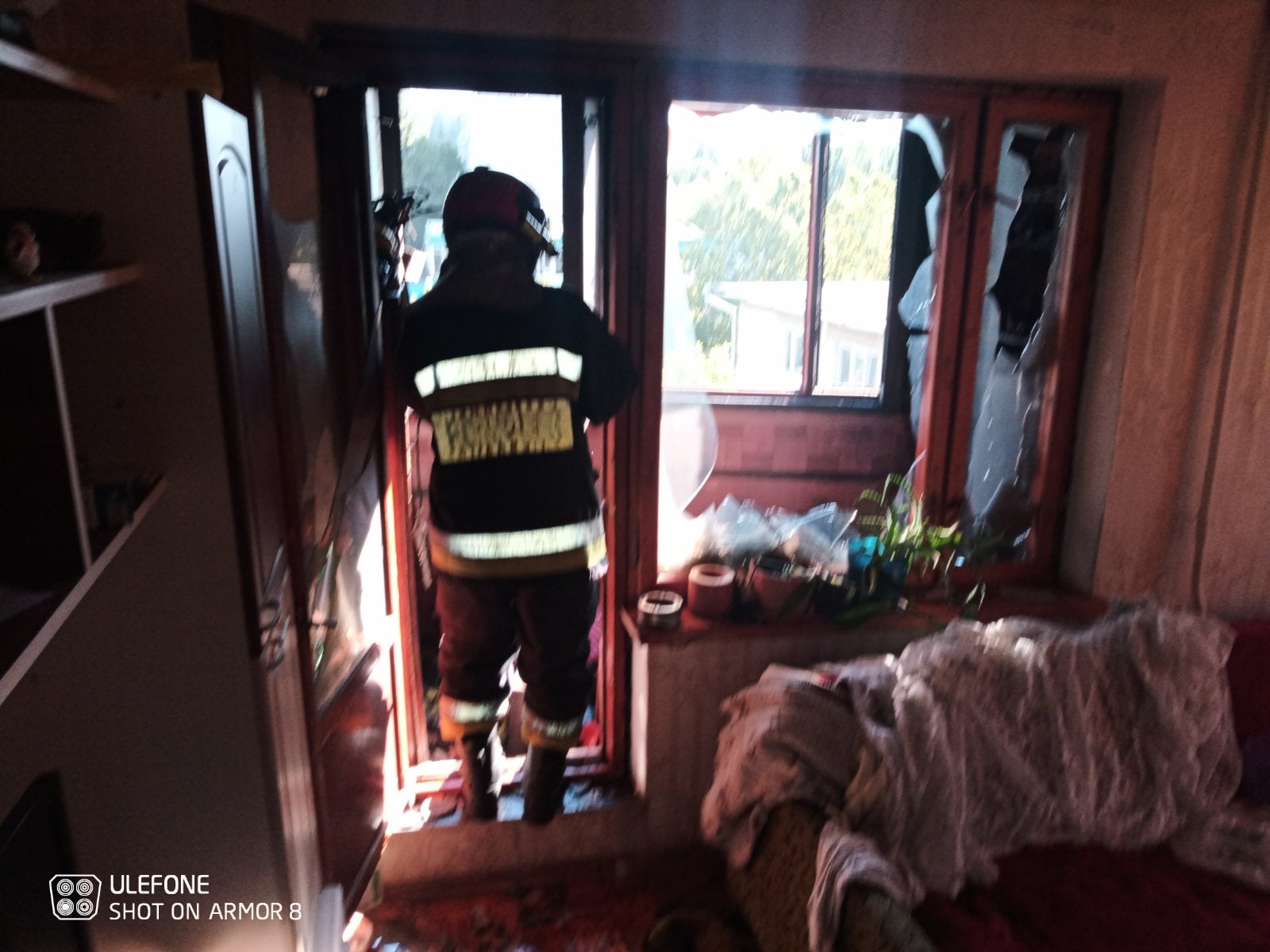 В Кишиневе в жилом доме произошел пожар (ФОТО)