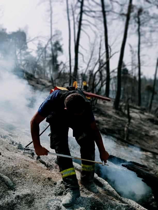 IGSU: Peste 59 de focare de ardere au fost stinse în primele ore de pompierii moldoveni detașați în Grecia (FOTO)