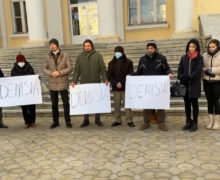 (VIDEO) Protest în faţa Ministerului Sănătăţii. AUR a cerut demisia Alei Nemerenco