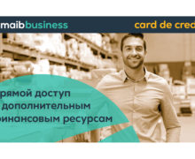 С кредитной бизнес-картой от maib у вас всегда под рукой дополнительные средства для бизнеса