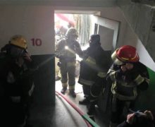 В жилом доме в Единцах произошел пожар. Пожарные спасли пять человек