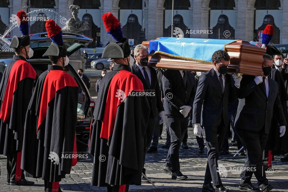 FOTO Funeralii de stat pentru preşedintele Parlamentului European, David Sassoli
