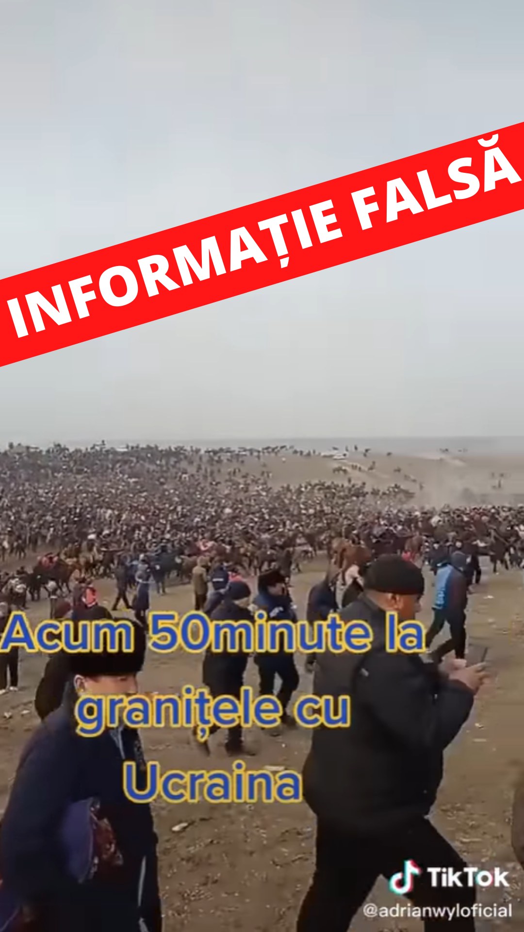 FOTO Nu are loc la frontiera moldo-ucraineană această situație. MAI atenționează despre imagini false din online