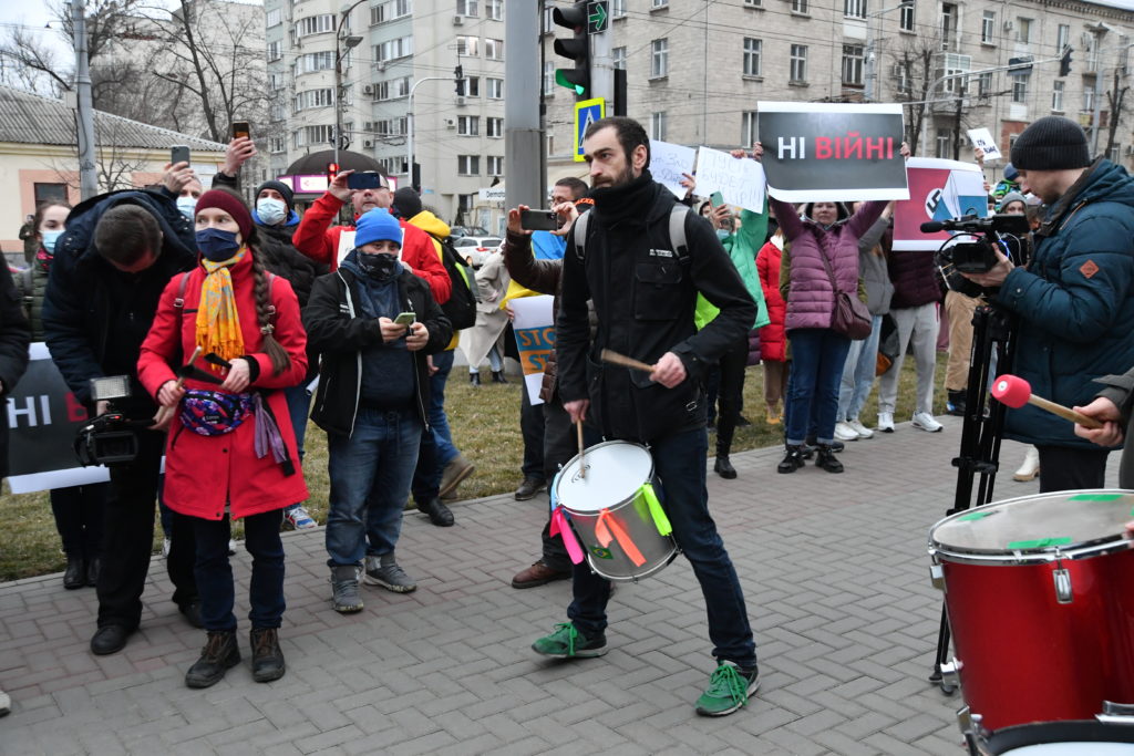 (ФОТО) «Х*й войне». Как в Кишиневе протестовали против вторжения России в Украину