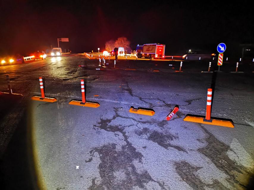 FOTO Accident nocturn la intrarea în orașul Căușeni. Un bărbat de 68 de ani a murit