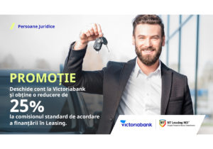 Хотите получить лизинг дешевле? Откройте счет в Victoriabank в 2022 году и получите скидку на лизинговую комиссию через BT Leasing Moldova