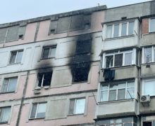 FOTO Incendiu la Buiucani. Focul l-a lăsat pe un bărbat cu arsuri pe mâini 