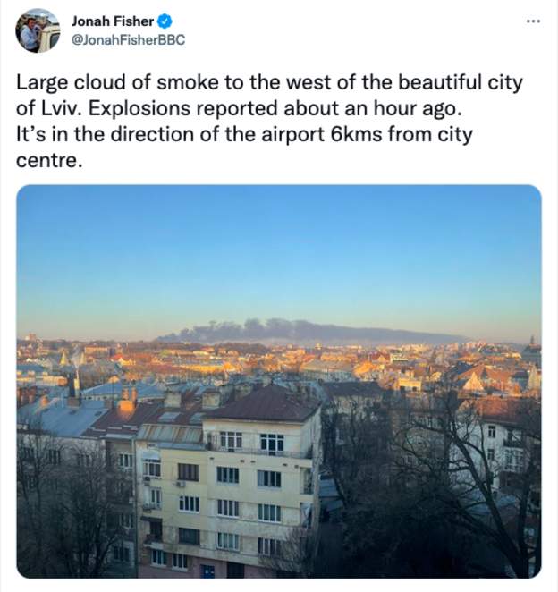 Explozii la Lvov, în oraș se aud sirenele care anunță pericol de atac aerian