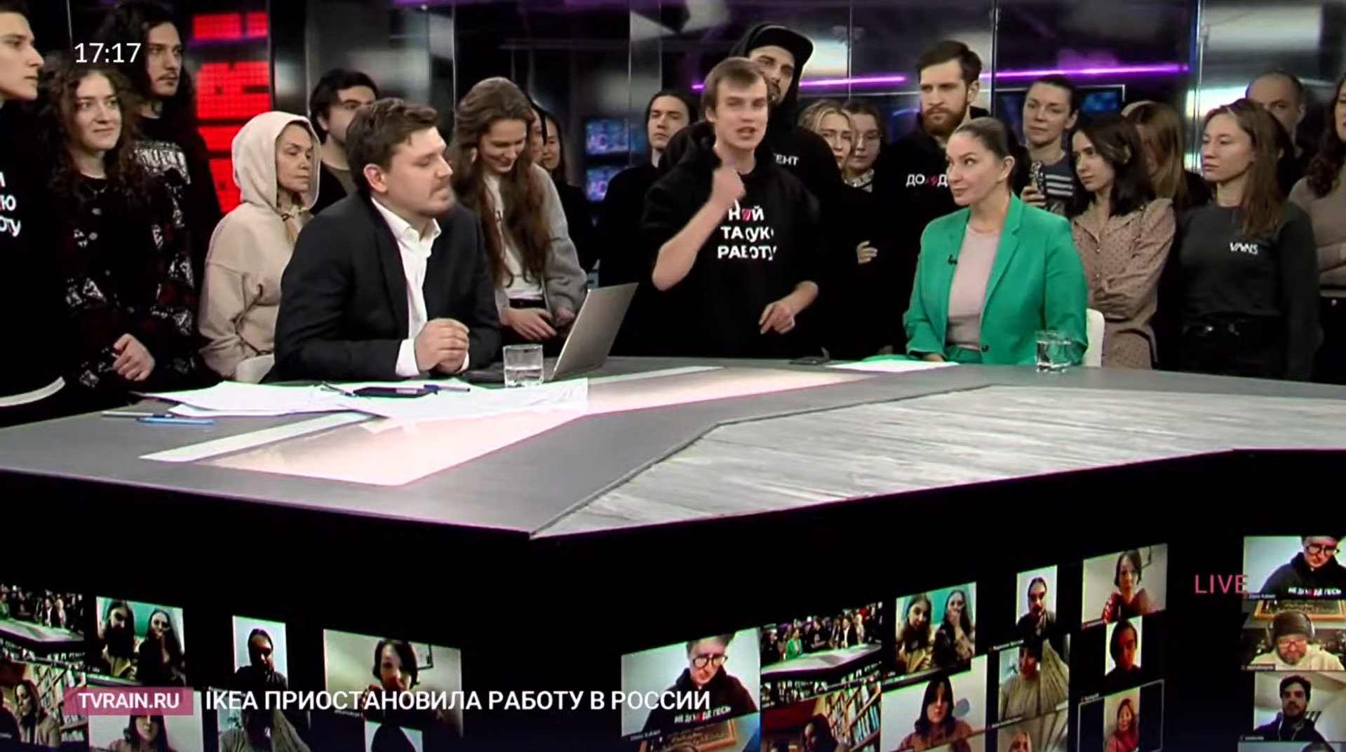 VIDEO Dojdi și-a sistat activitatea în Rusia. Cum jurnaliștii evită cuvântul care începe cu „ră” și se termină cu „zboi”