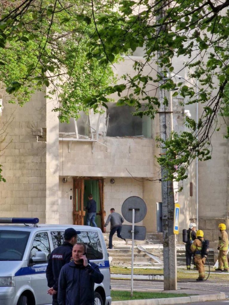 FOTO/VIDEO Explozii la Tiraspol, în apropierea sediului „Ministerului Securității”. Primul comentariu al autorităților nerecunoscute UPDATE