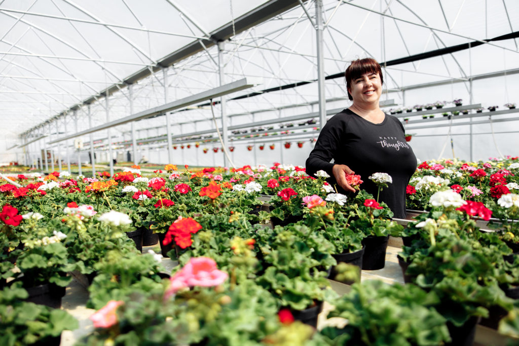 „La Geocentru cultivăm peste 100 de soiuri de flori” – Lelica Aurelia, antreprenoare, clientă Microinvest