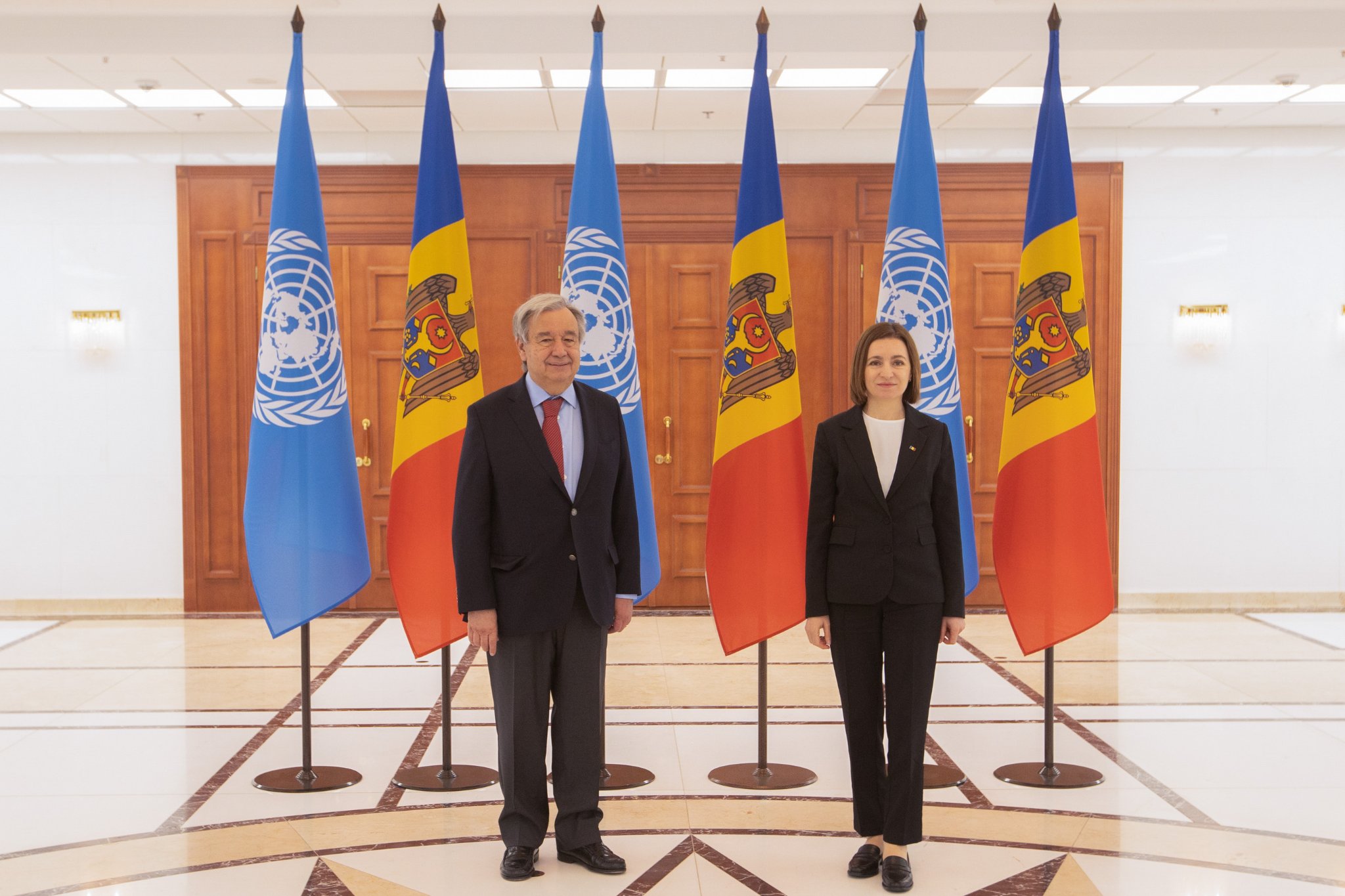 FOTO Președinta Maia Sandu s-a întâlnit totuși cu oficialul de la ONU, după ce pe 9 mai și-a anulat agenda
