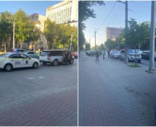 (ФОТО) В Кишиневе Кристиана Ризю оштрафовали за парковку в неположенном месте
