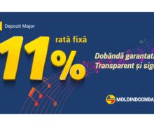 Depozitul Major de la Moldindconbank cu dobândă garantată de 11% anual – transparent și sigur